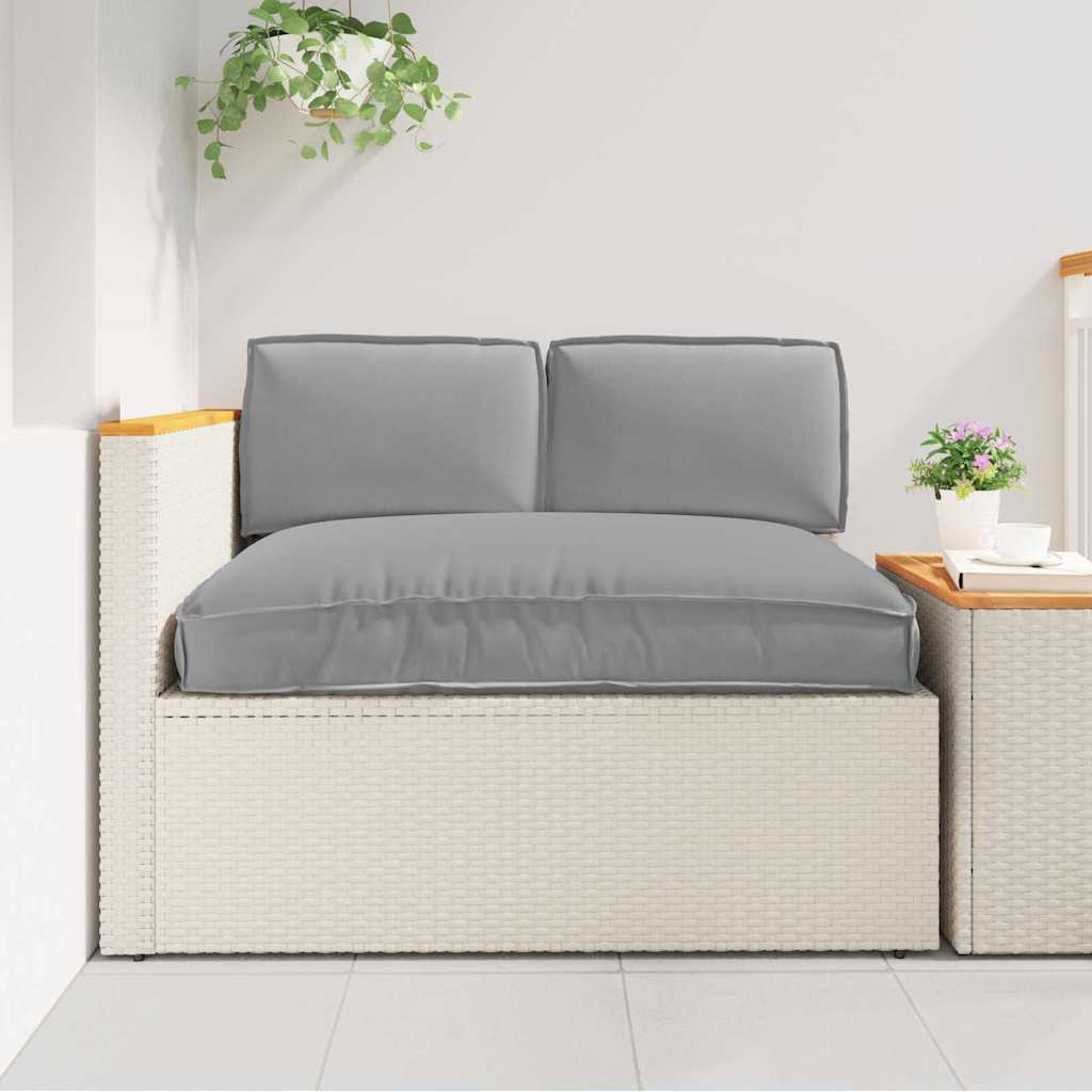 Set de coussins 3 pièces gris tissu Oxford