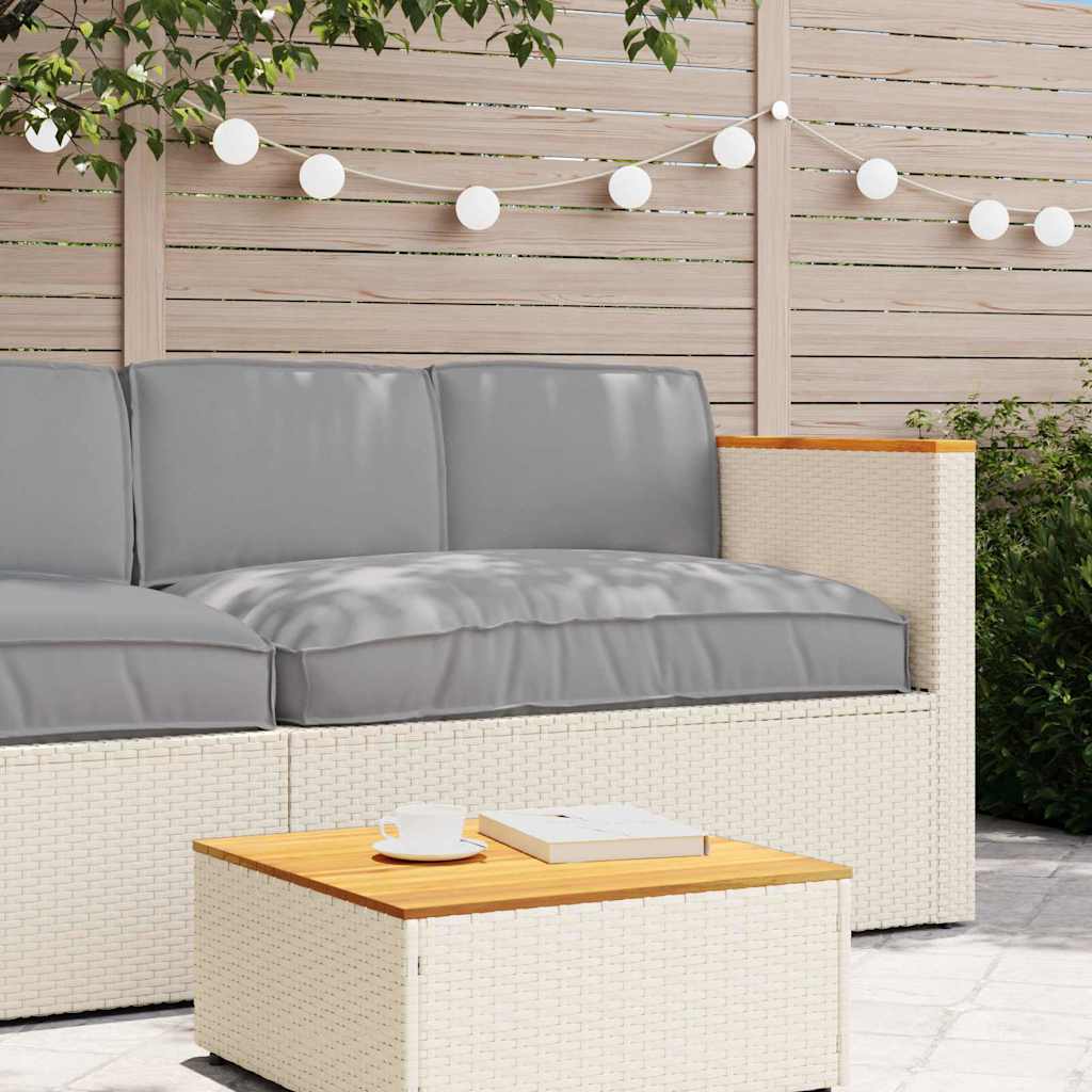 Set de coussins 3 pièces gris tissu Oxford