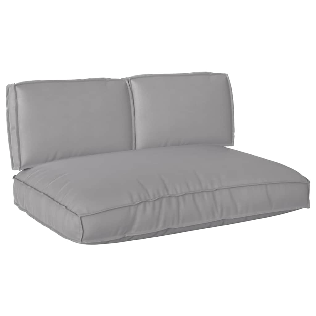 Set de coussins 3 pièces gris tissu Oxford