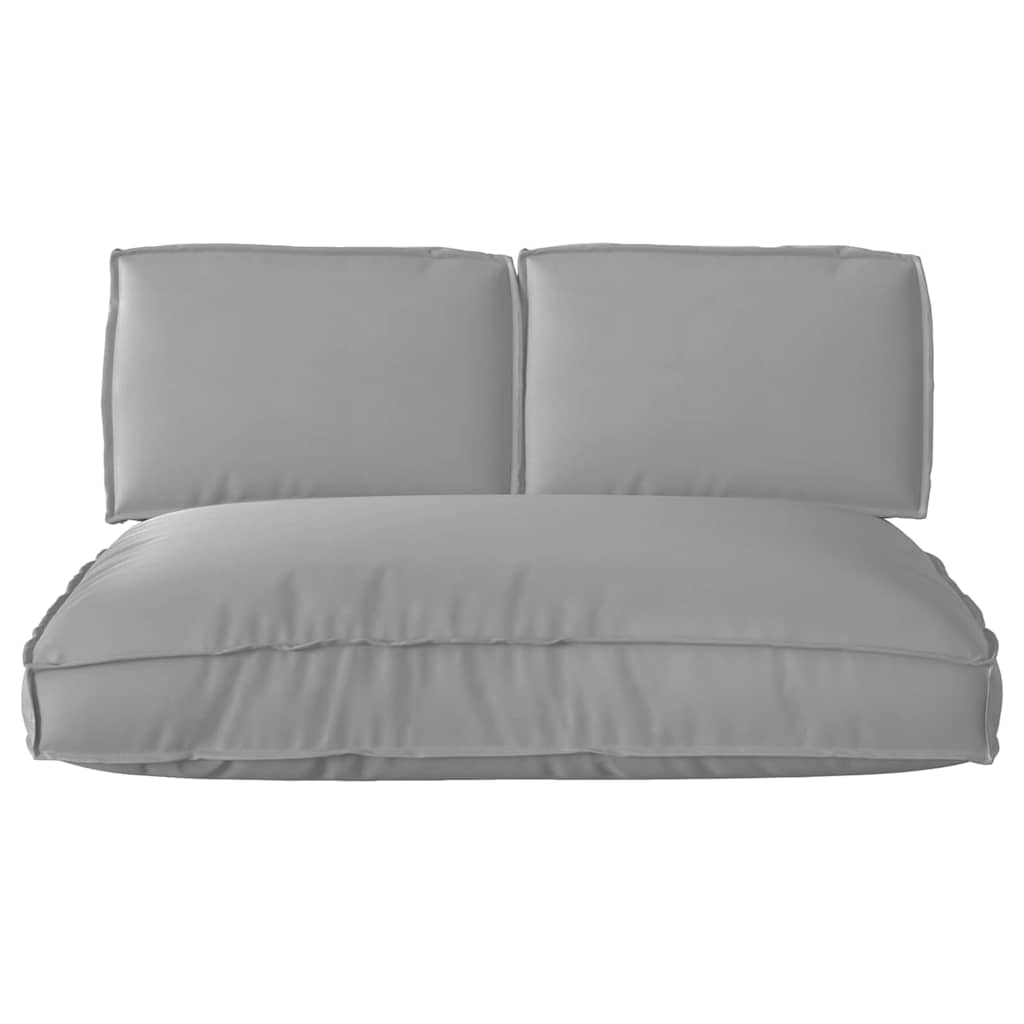 Set de coussins 3 pièces gris tissu Oxford