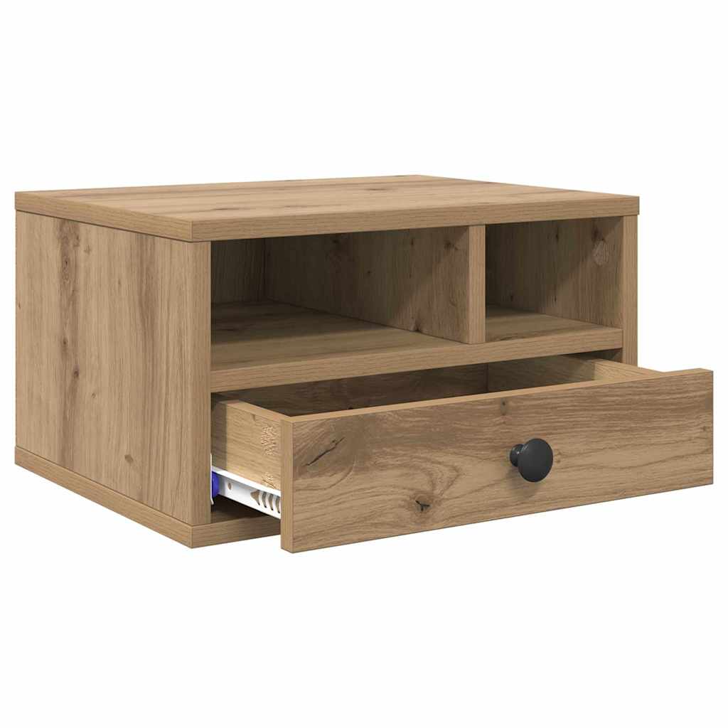 Support d'imprimante Chêne Artisan 40 x 32 x 24 cm Bois d'ingénierie