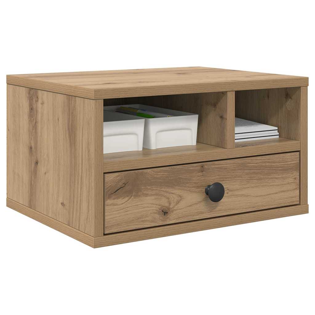 Support d'imprimante Chêne Artisan 40 x 32 x 24 cm Bois d'ingénierie
