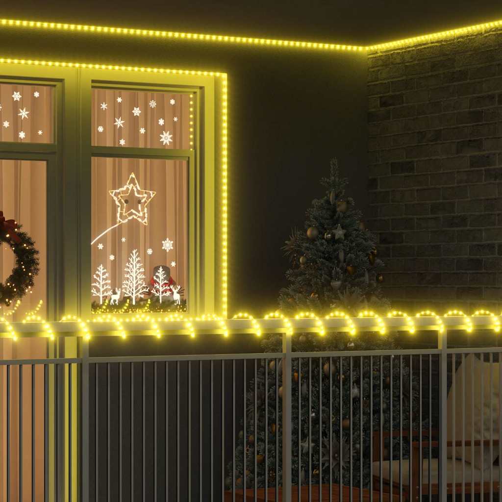 Lichtseil mit 2400 LEDs Warmes Weiß 100 m PVC