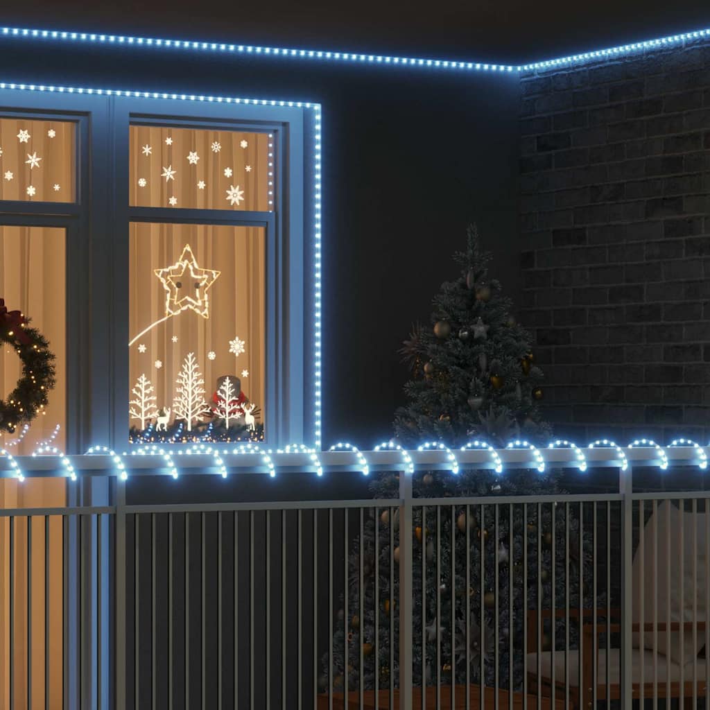 Lichtseil mit 2400 LEDs Kaltweiß 100 m PVC
