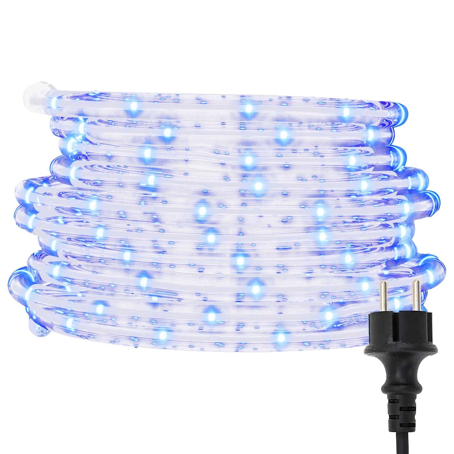 Lichtseil mit 2400 LEDs Kaltweiß 100 m PVC