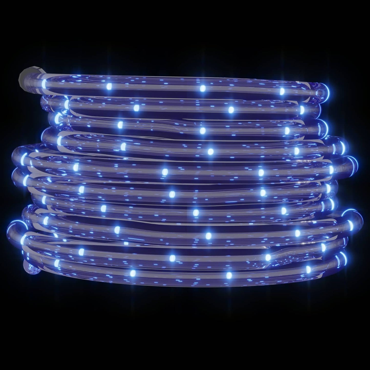 Lichtseil mit 2400 LEDs Kaltweiß 100 m PVC