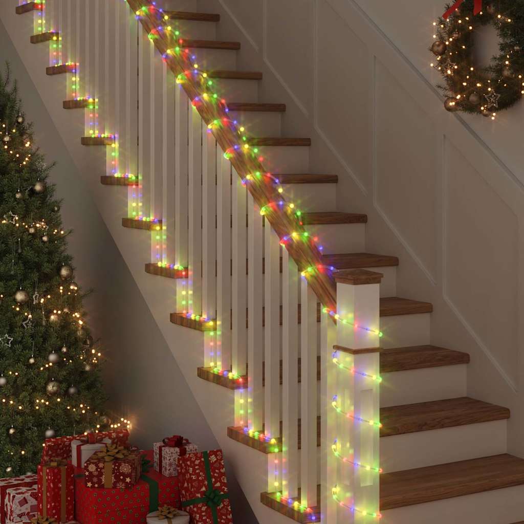 Lichtseil mit 2400 LEDs Mehrfarbig 100 m PVC