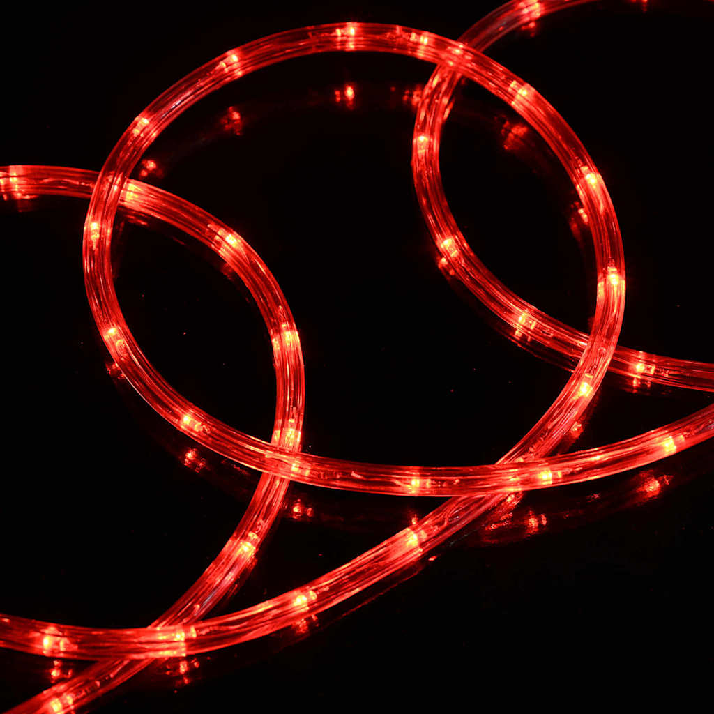 Lichtseil mit 2400 LEDs Rot 100 m PVC