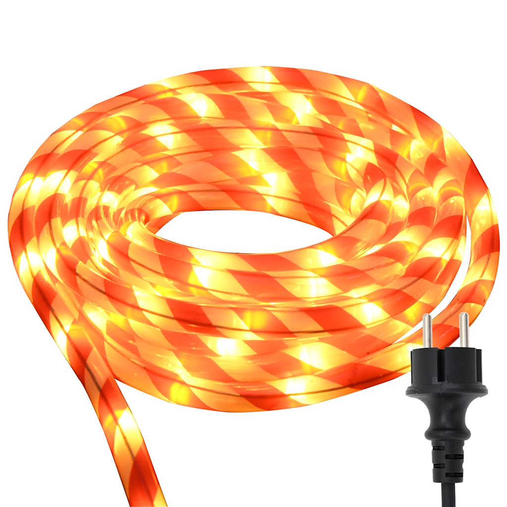 Lichtseil mit 2400 LEDs Warmes Weiß 100 m PVC