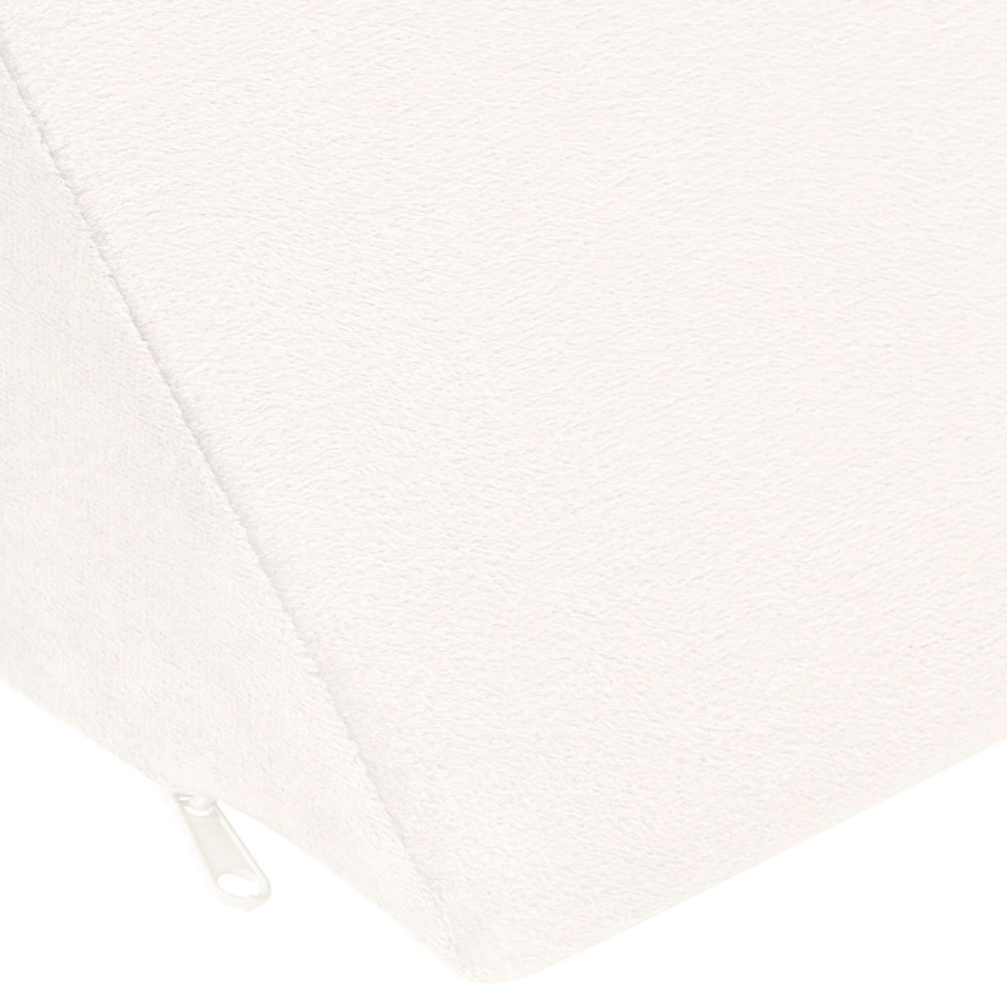 Bein Kissen Uni Weiß 68 x 25 x 21,5 cm