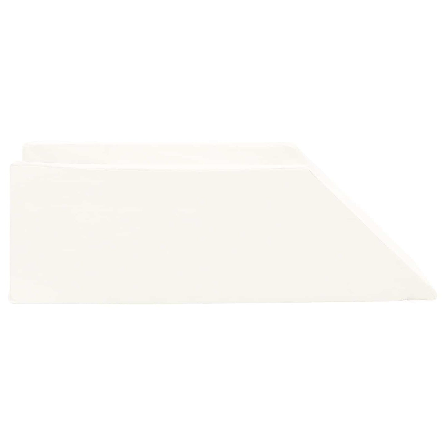 Bein Kissen Uni Weiß 68 x 25 x 21,5 cm
