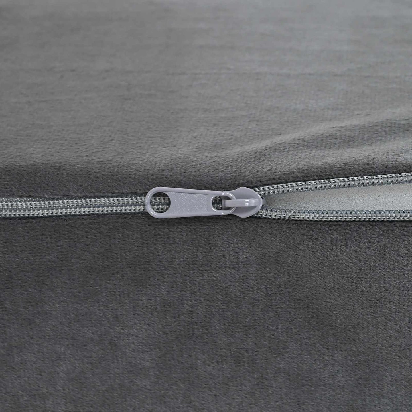 Coussin de jambe gris uni 68 x 25 x 21,5 cm