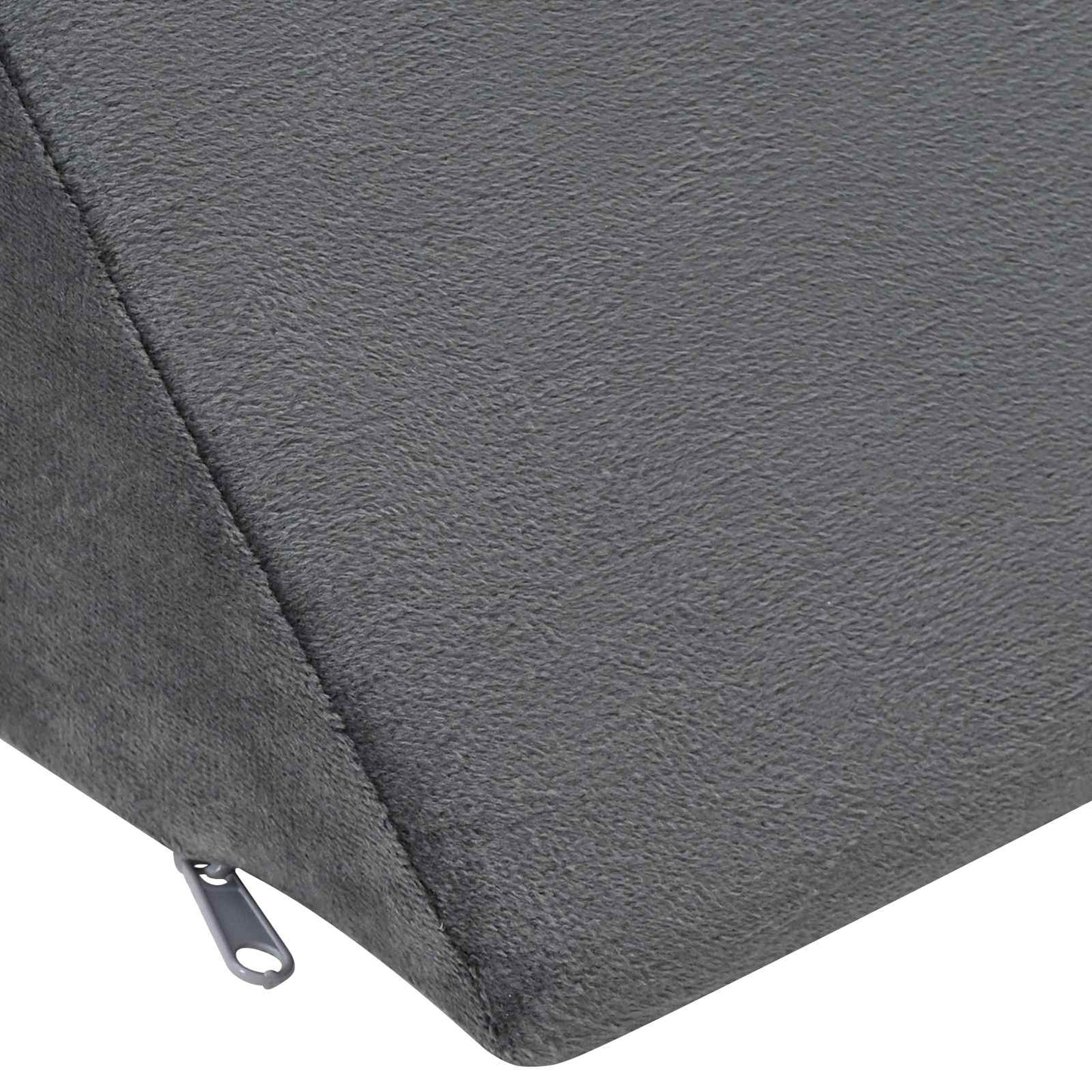 Coussin de jambe gris uni 68 x 25 x 21,5 cm