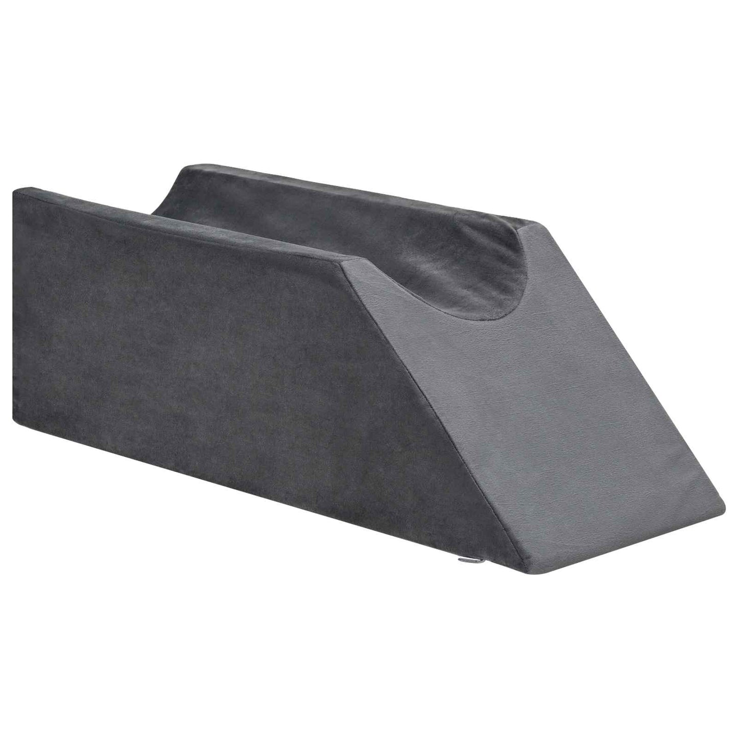 Coussin de jambe gris uni 68 x 25 x 21,5 cm