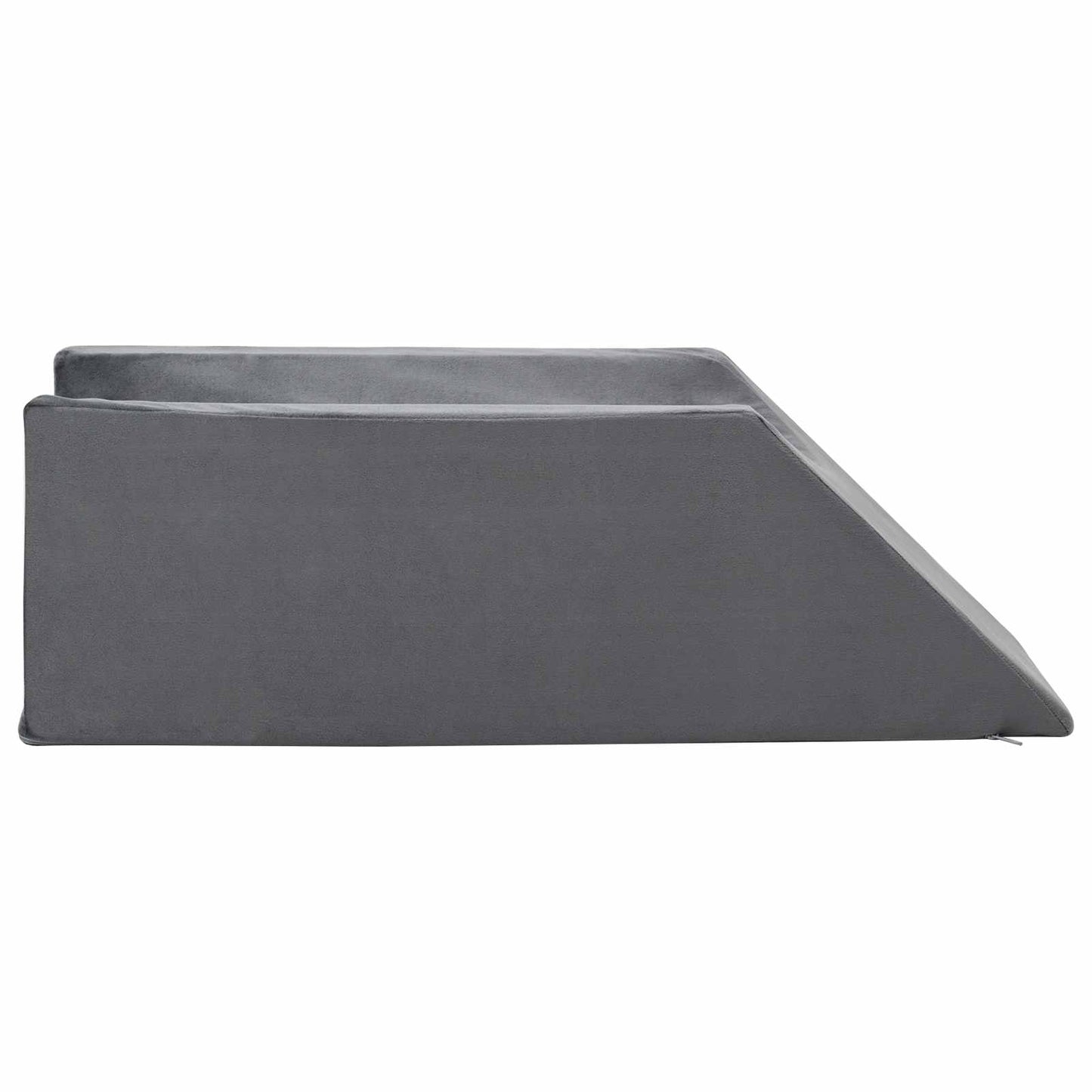 Coussin de jambe gris uni 68 x 25 x 21,5 cm