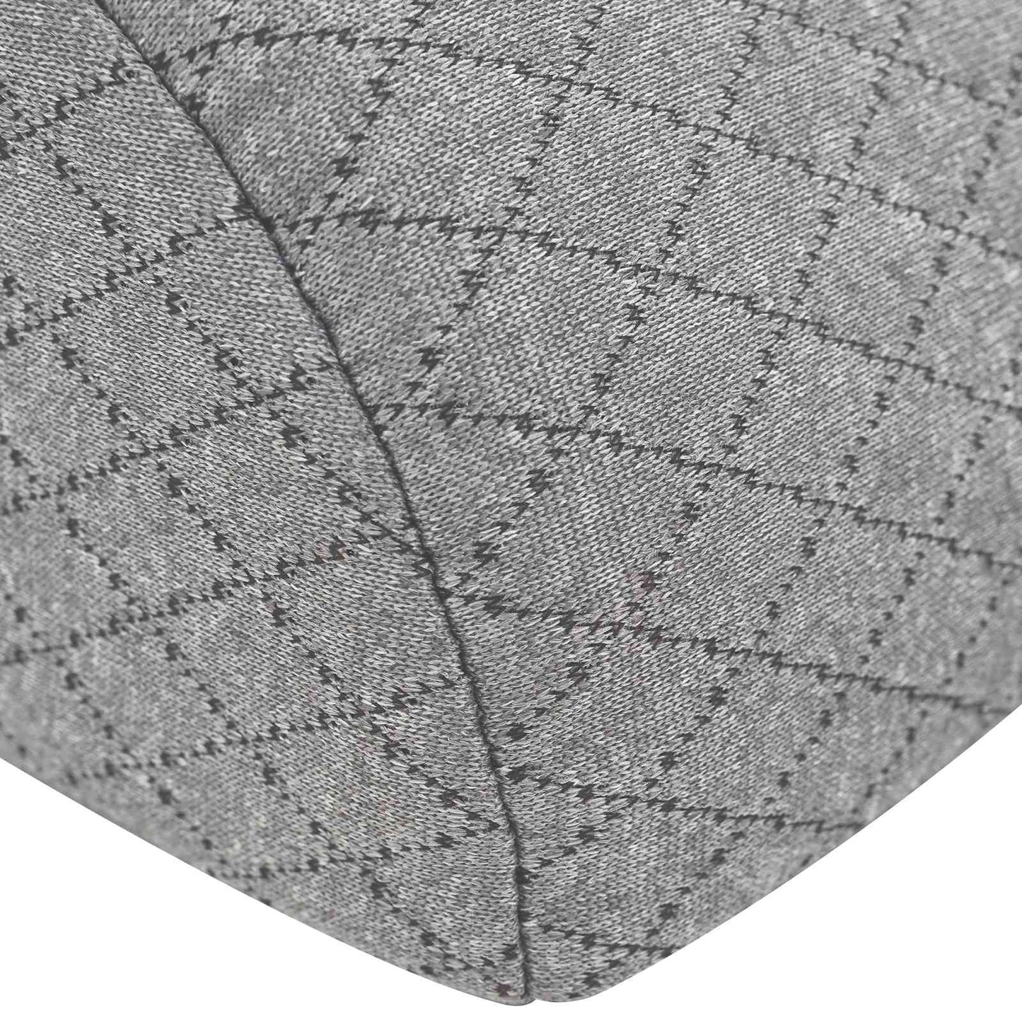 Beinkissen Geometrisch Grau 52 x 20 x 11 cm