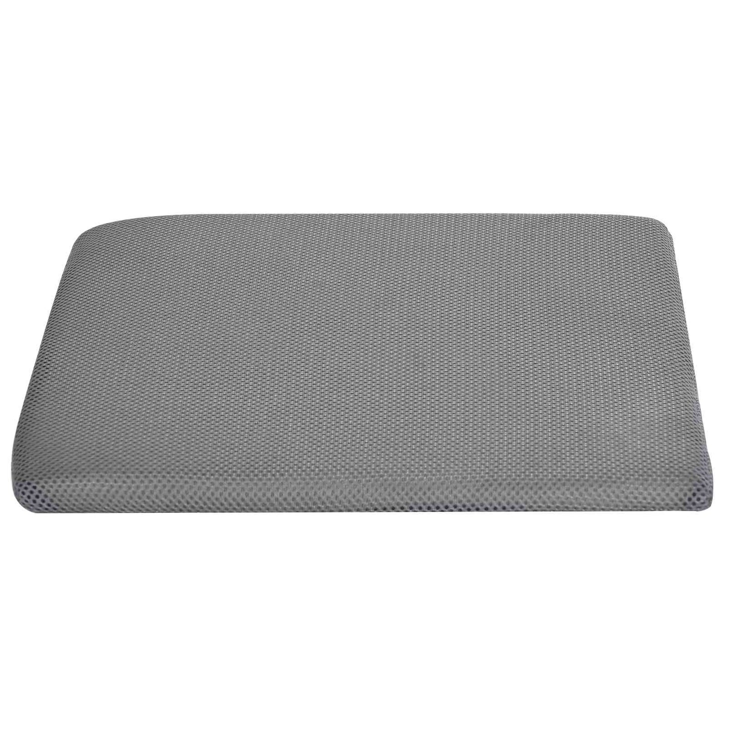 Coussin d'assise gris 39 x 38 x 8,5 cm