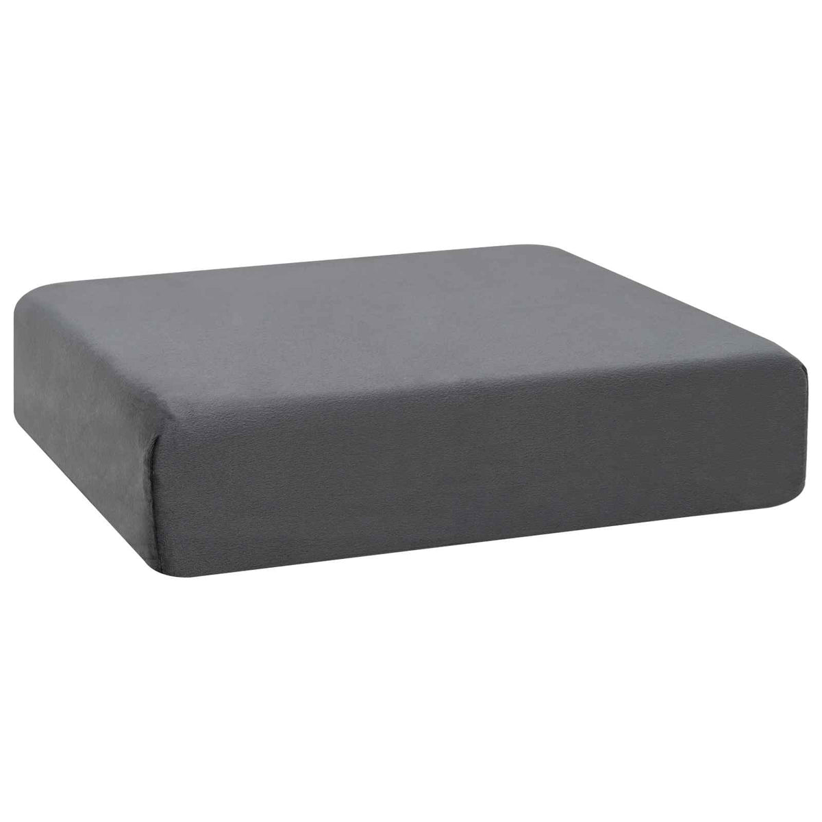 Seat Cushion Grey 40 x 40 x 10 cm