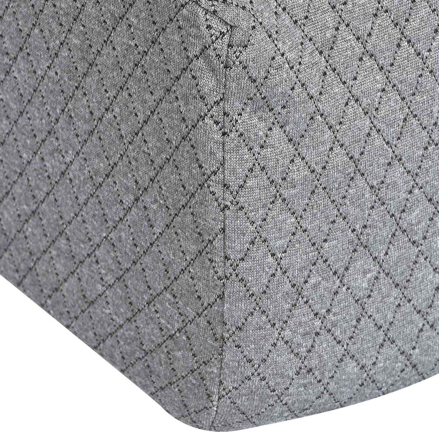 Keil Kopfkissen Uni Grau 69 x 64 x 19 cm