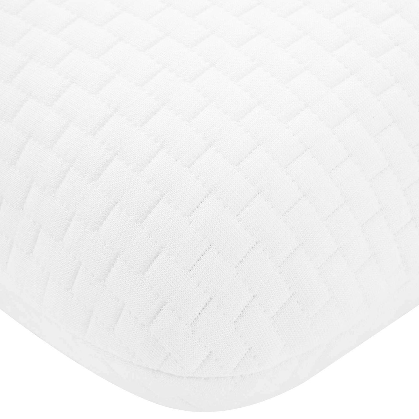 Oreiller de couchage uni blanc 60 x 40 x 10 cm