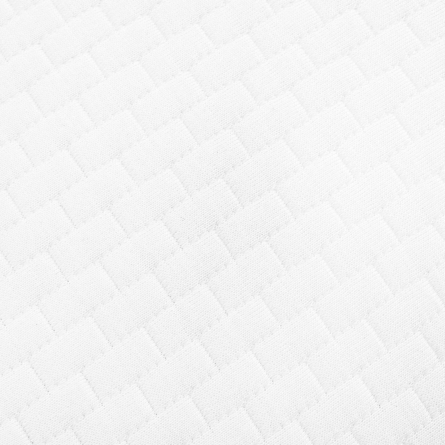 Oreiller de sommeil uni blanc 80 x 40 x 12 cm
