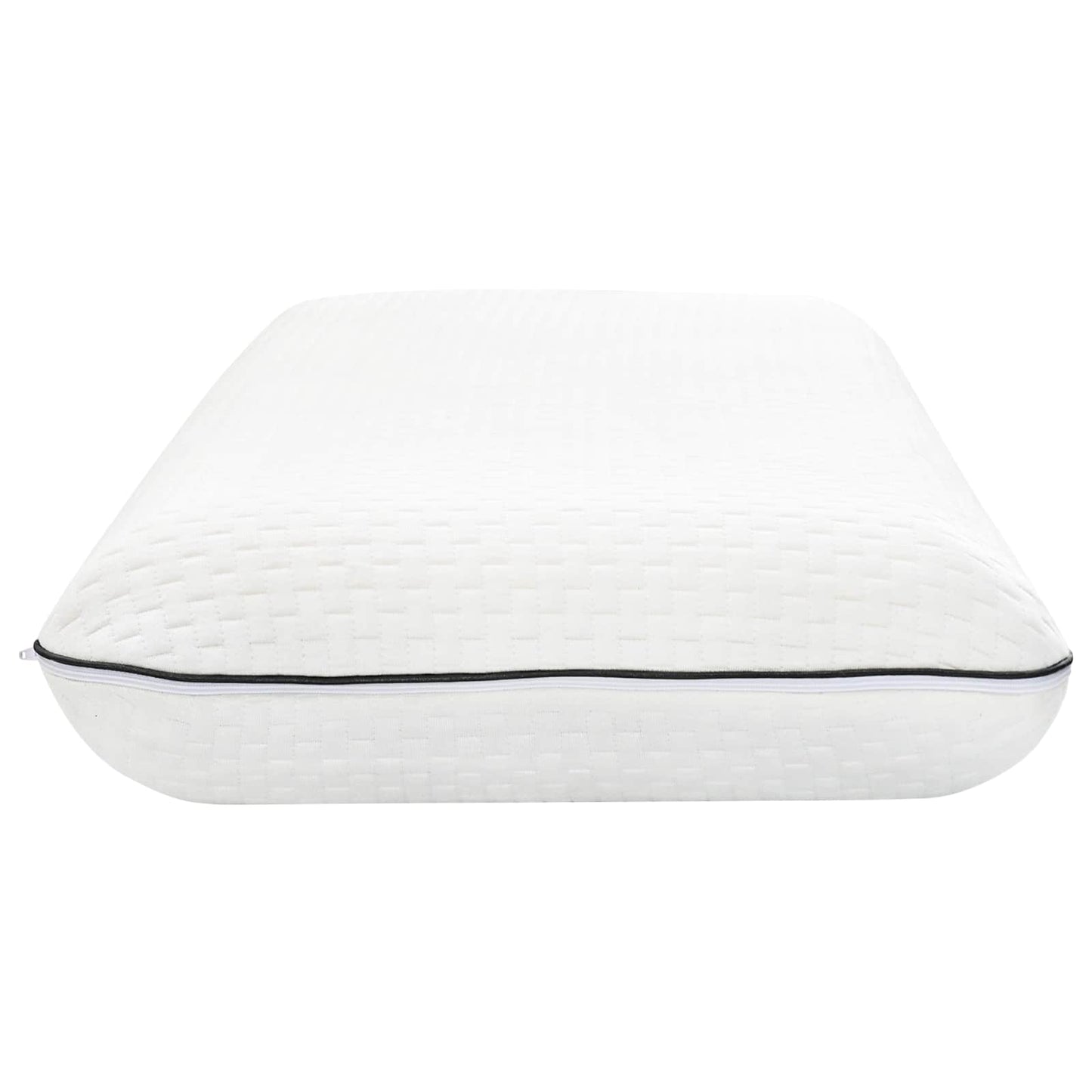 Oreiller de sommeil uni blanc 80 x 40 x 12 cm