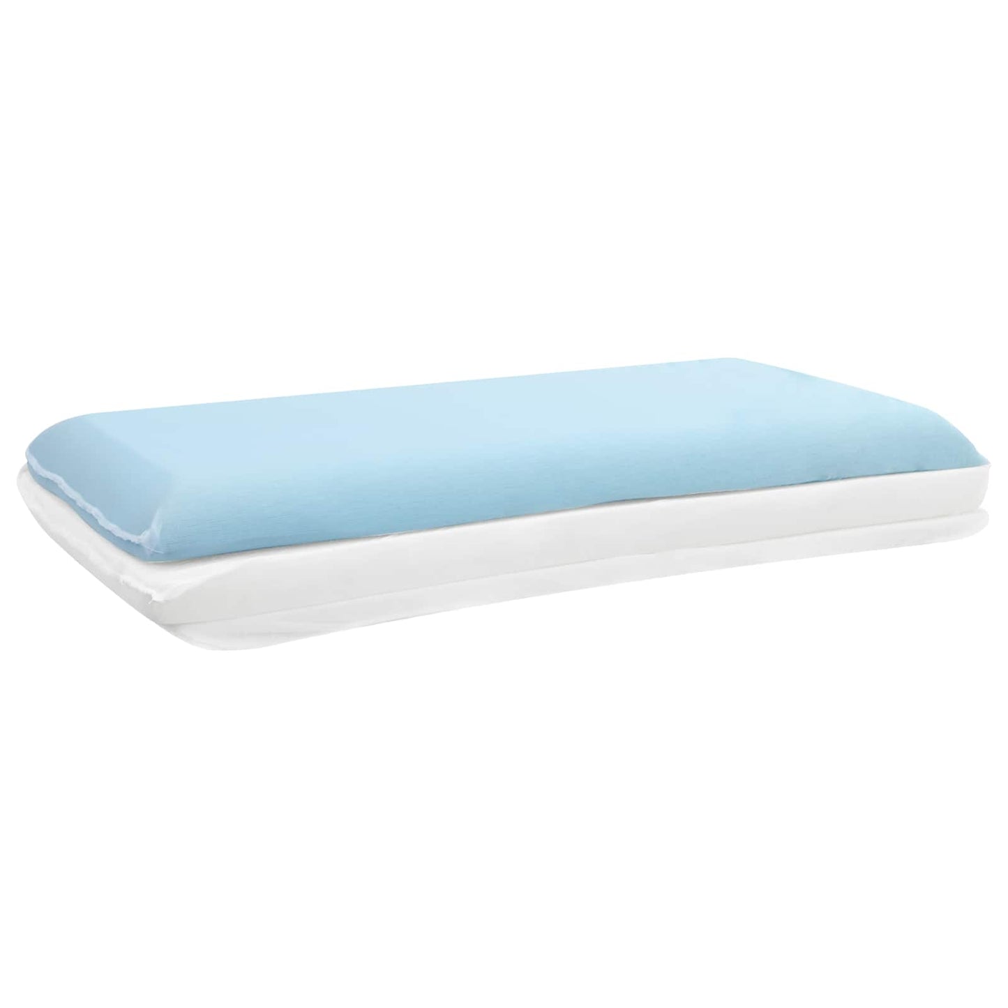 Oreiller uni blanc 30 x 50 x 9 cm