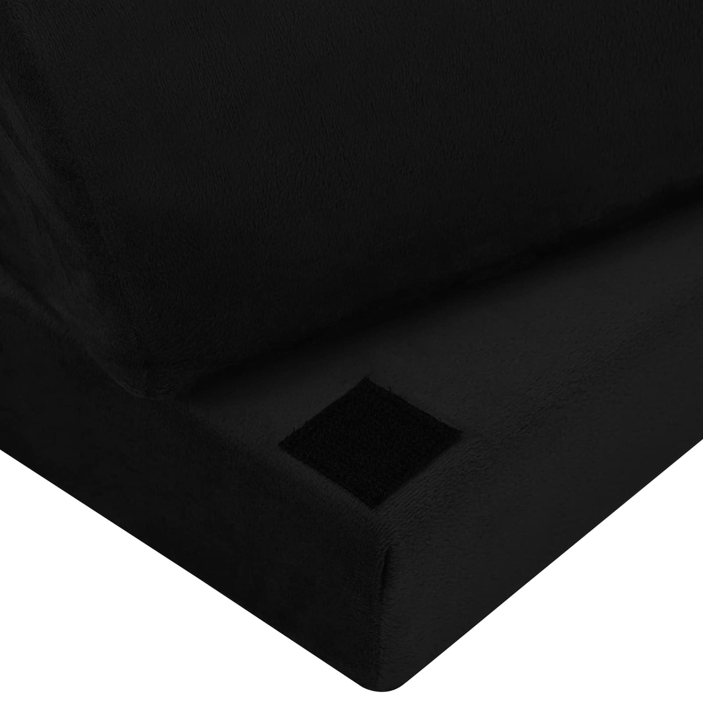 Fußstützenkissen Uni Schwarz 44 x 29 x 17 cm