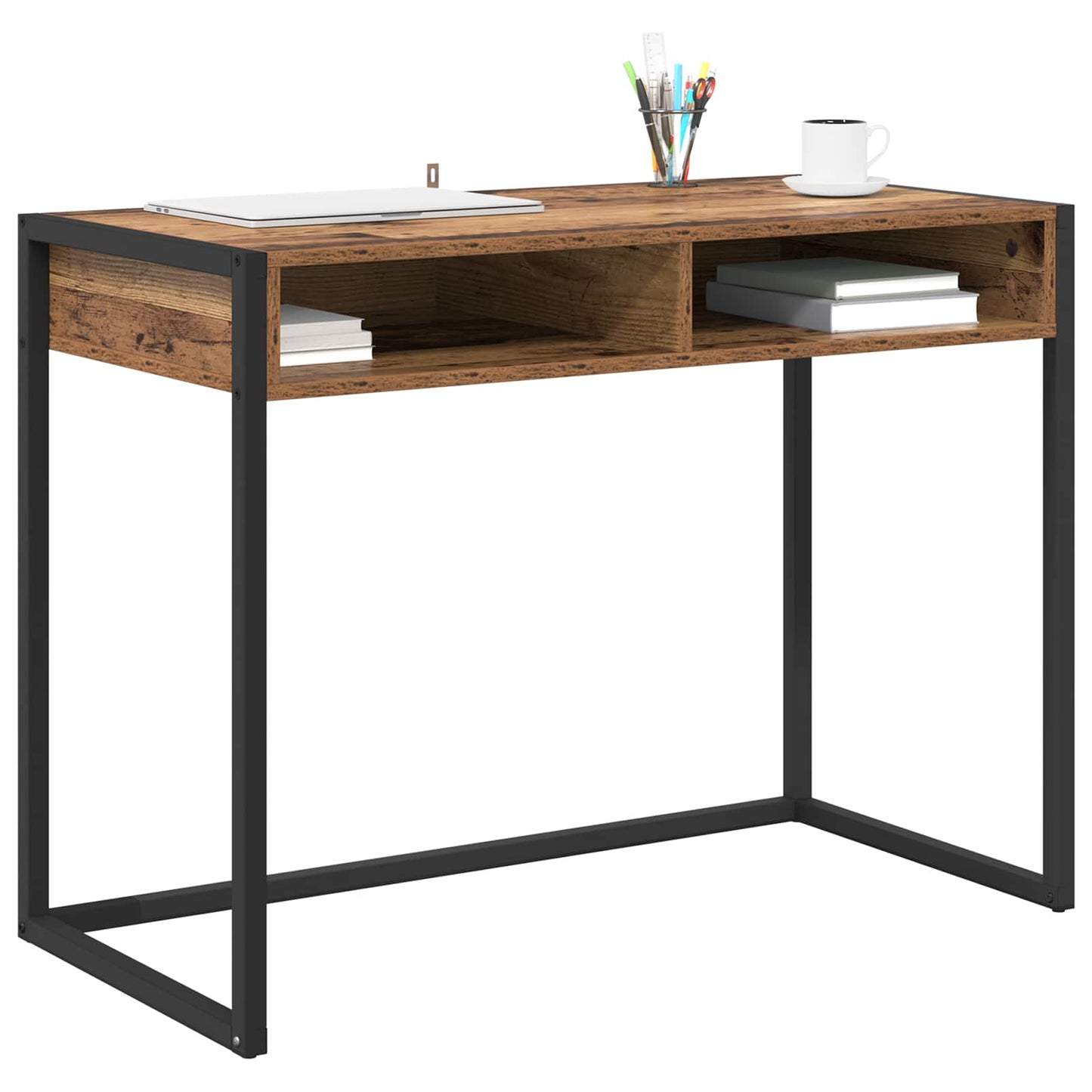 Bureau bois recyclé 100 x 50 x 75 cm Panneau de particules