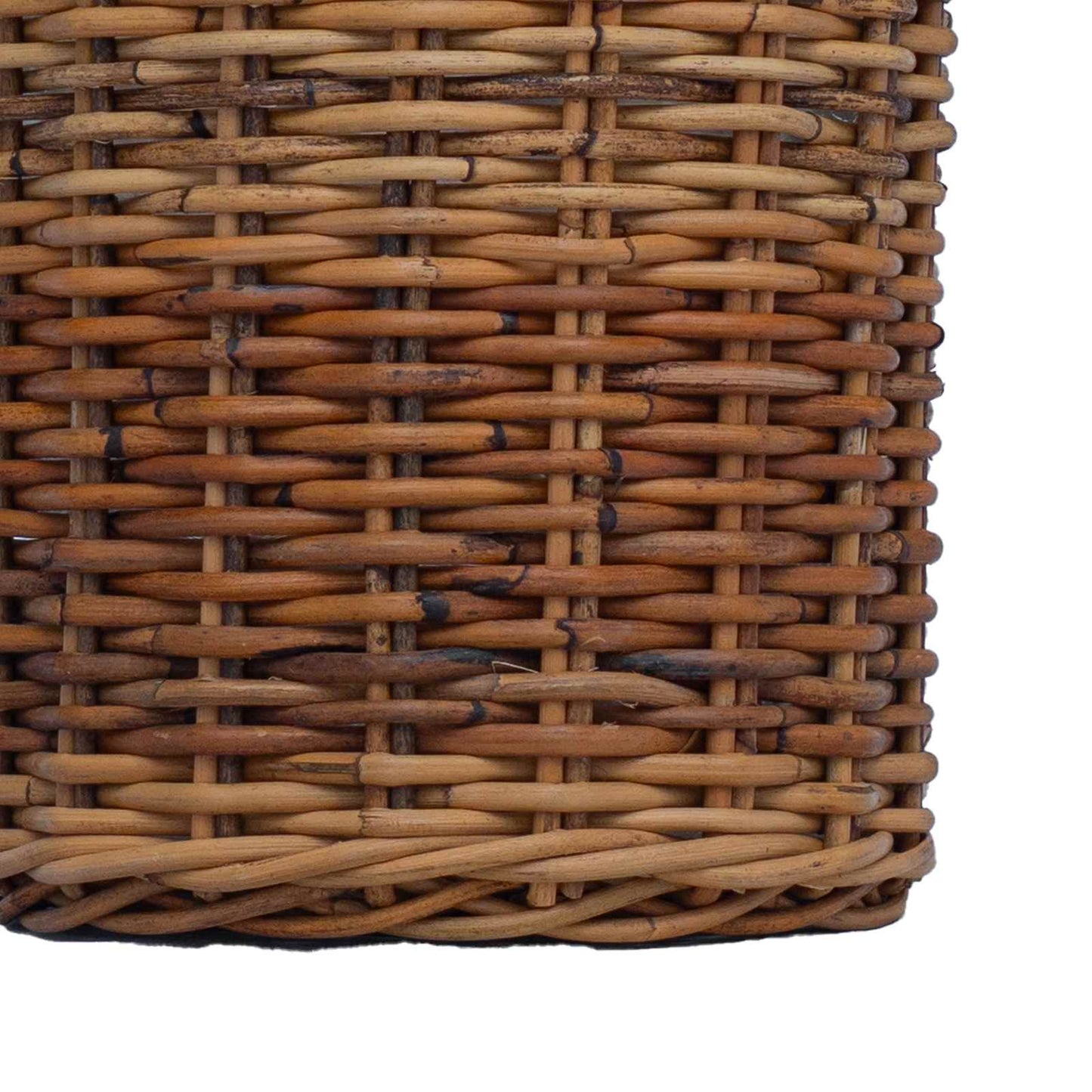 Flowerpot basket with storage 2 pcs Brown Kubu Rattan