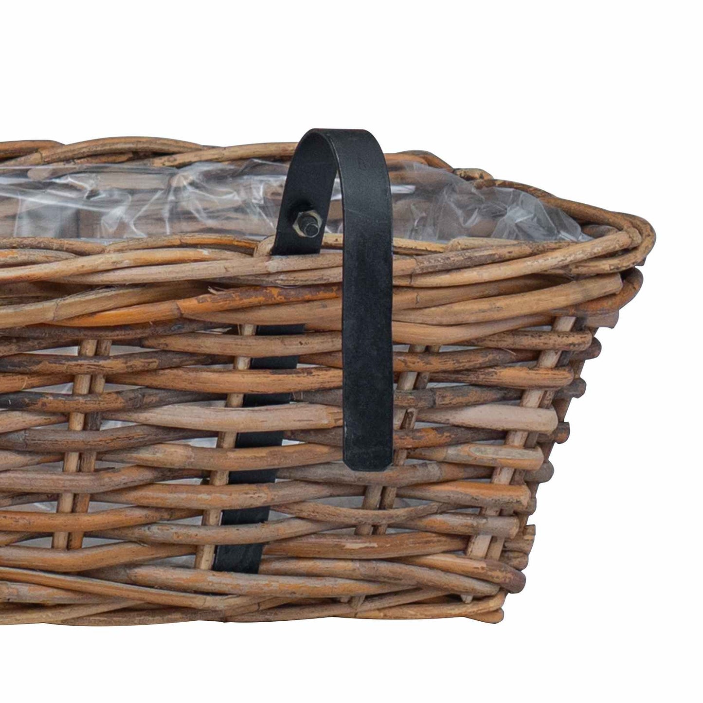 Hanging Flower Pot Basket 2 pcs Brown 48 x 22 x 15 cm