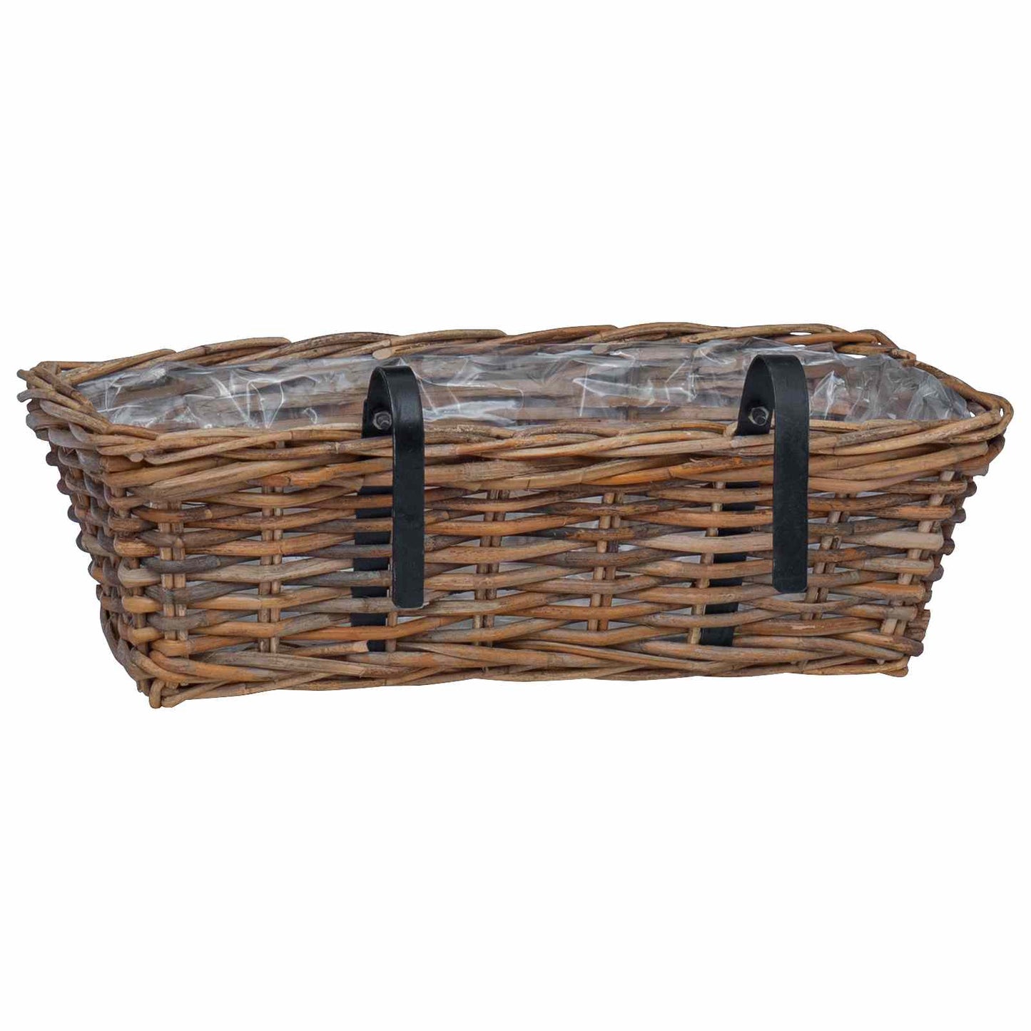 Hanging Flower Pot Basket 2 pcs Brown 48 x 22 x 15 cm