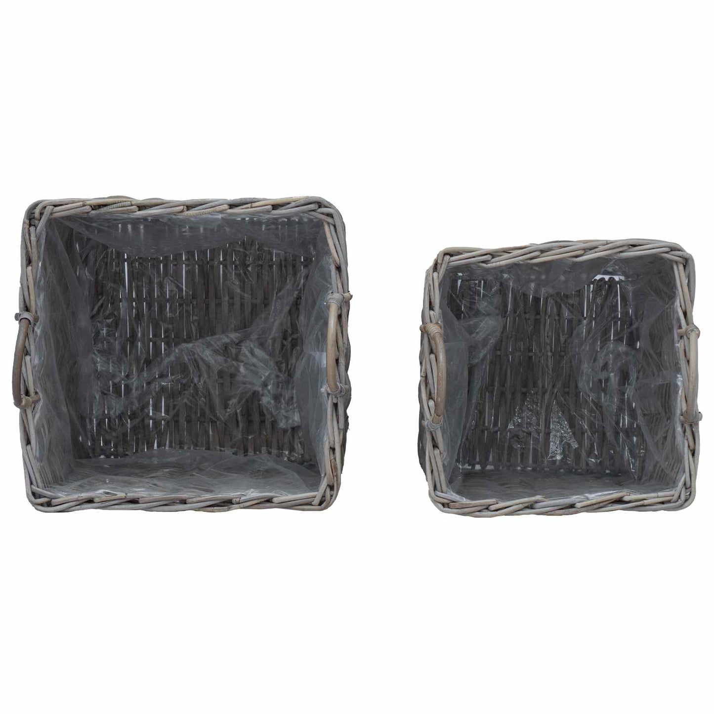 Pflanzer Korb mit Speicher 2 pcs Grau Lacak Rattan