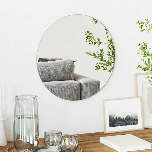 Wandspiegel Rund Ø 40 cm Gehärtetes Glas