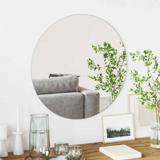 Wandspiegel Rund Ø 60 cm Gehärtetes Glas
