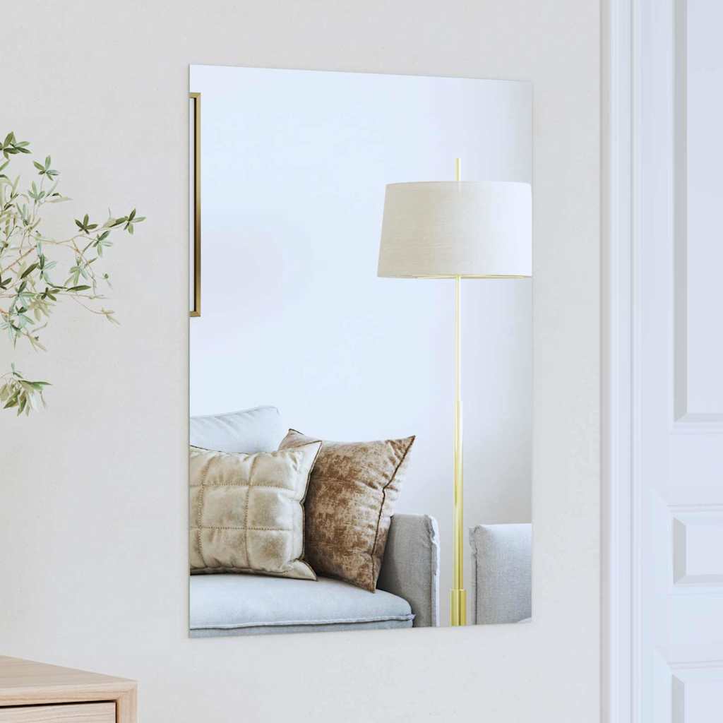 Rectangular Wall Mirror 70 x 50 cm Tempered Glass