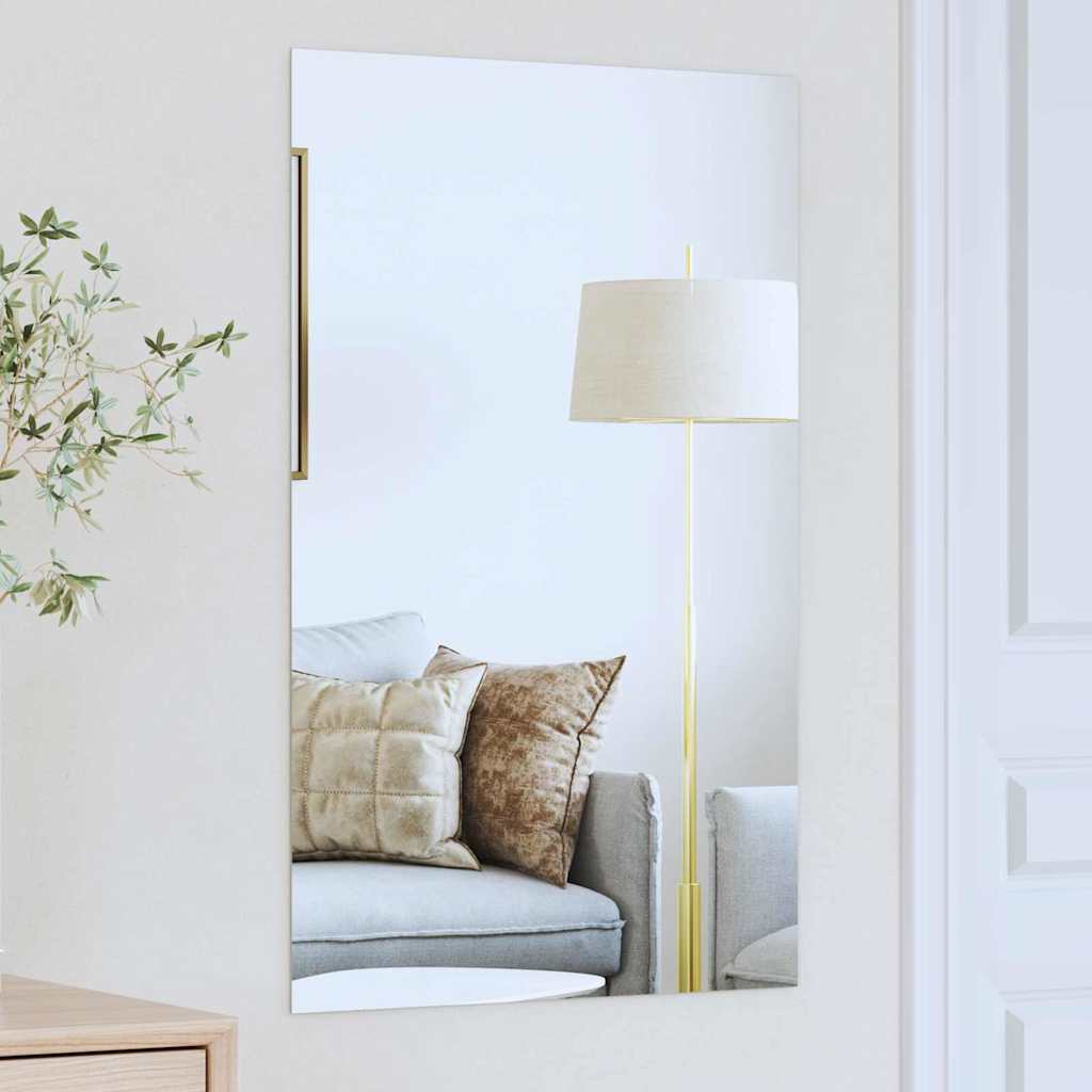 Rectangular Wall Mirror 50 x 80 cm Tempered Glass
