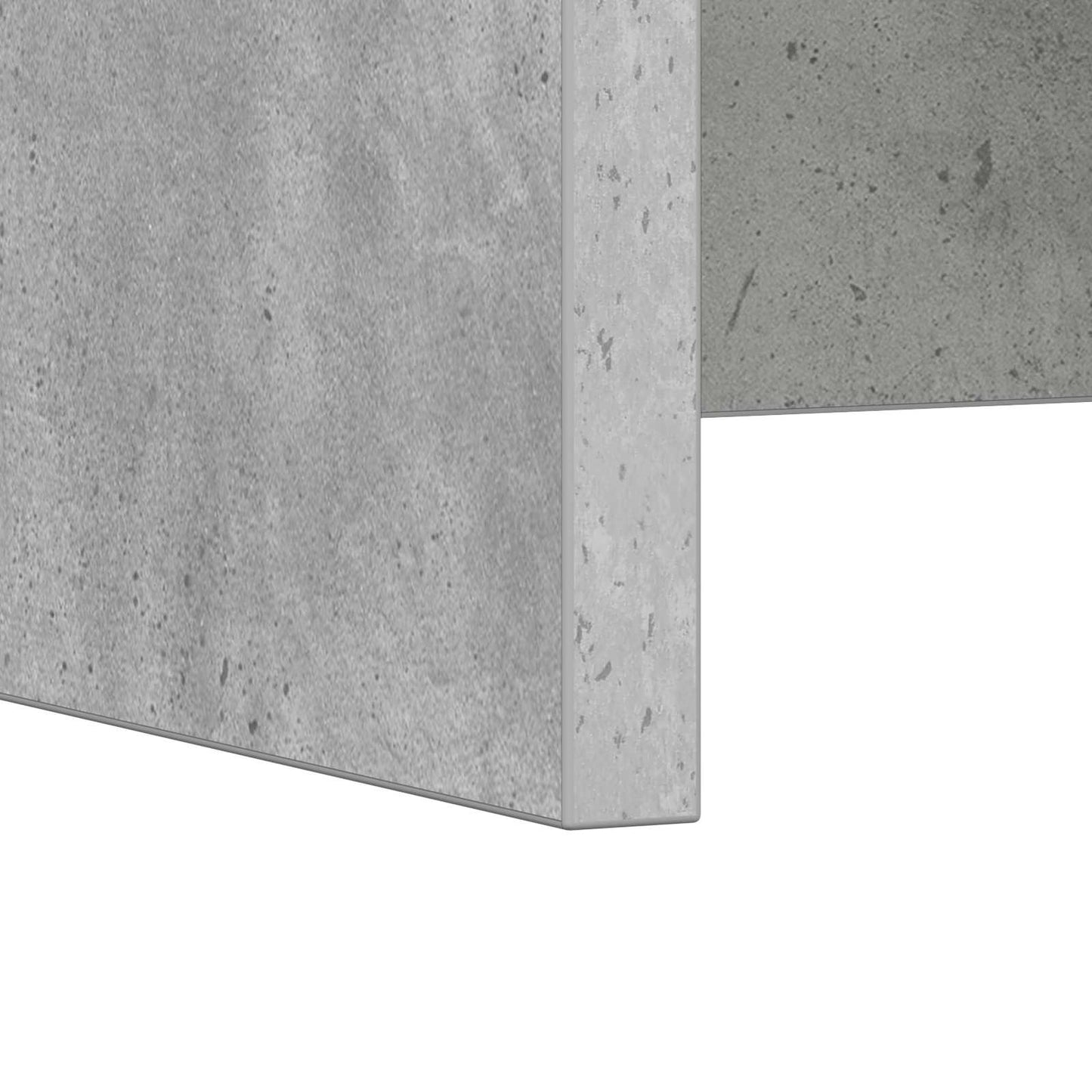 Wall-mounted table wall-mounted concrete gray 60 x 45 x 30 cm engineered wood