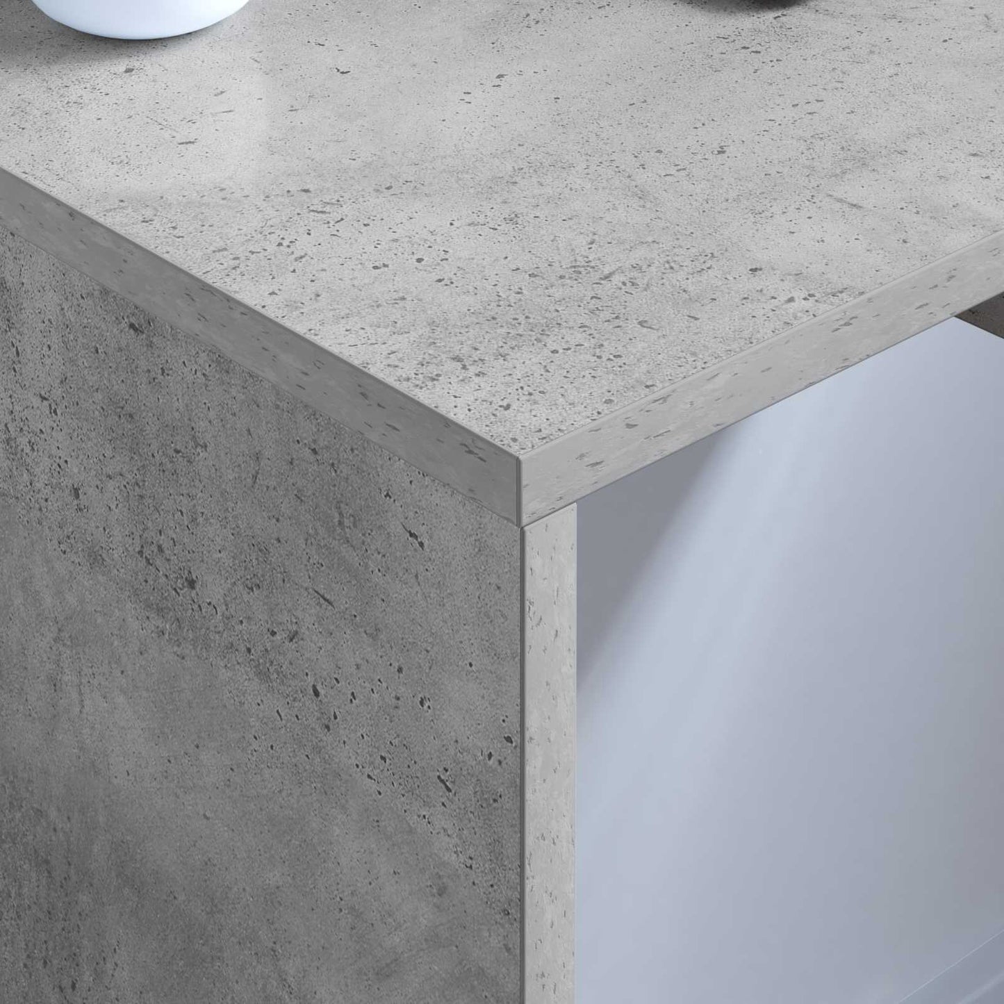 Wall-mounted table wall-mounted concrete gray 60 x 45 x 30 cm engineered wood