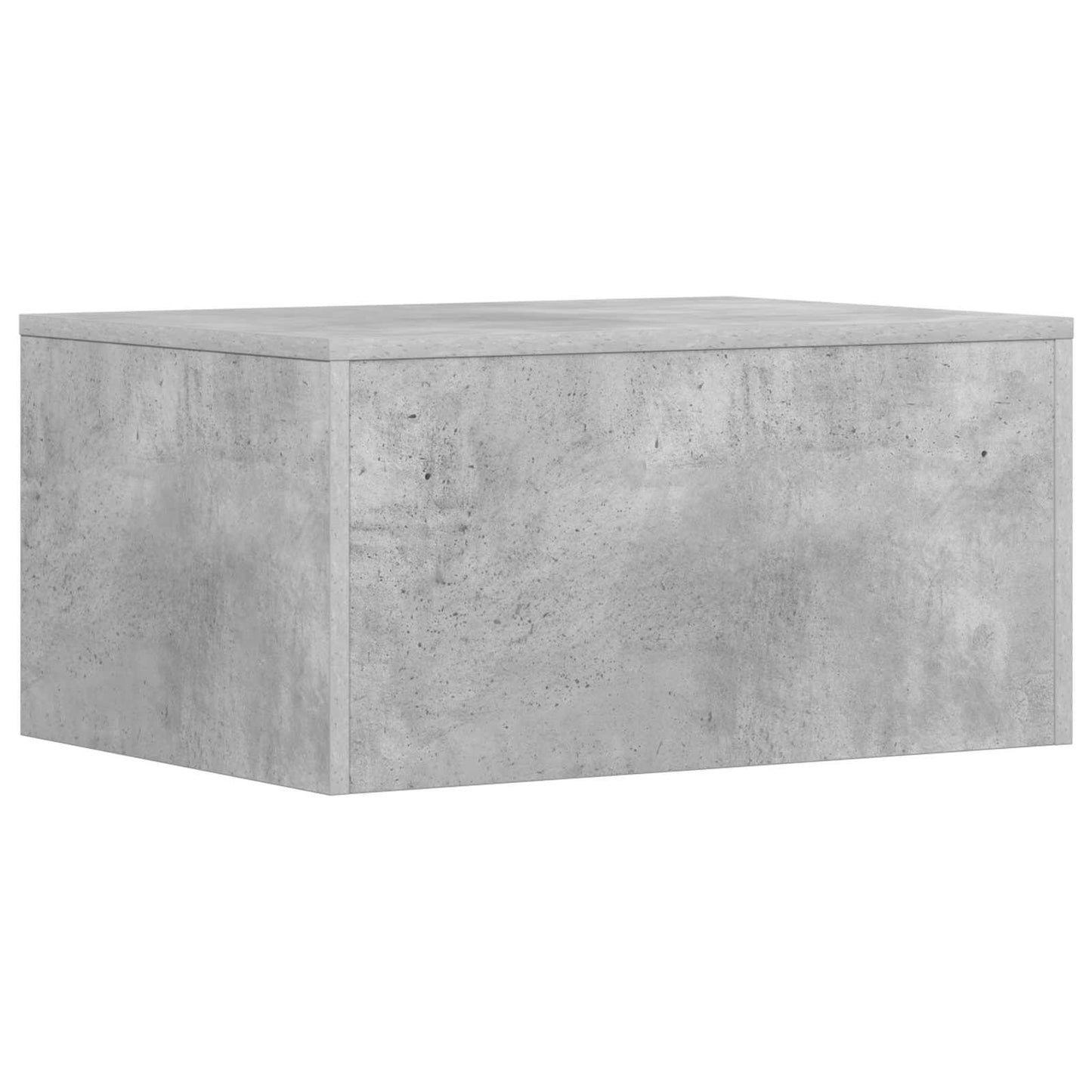 Wall-mounted table wall-mounted concrete gray 60 x 45 x 30 cm engineered wood
