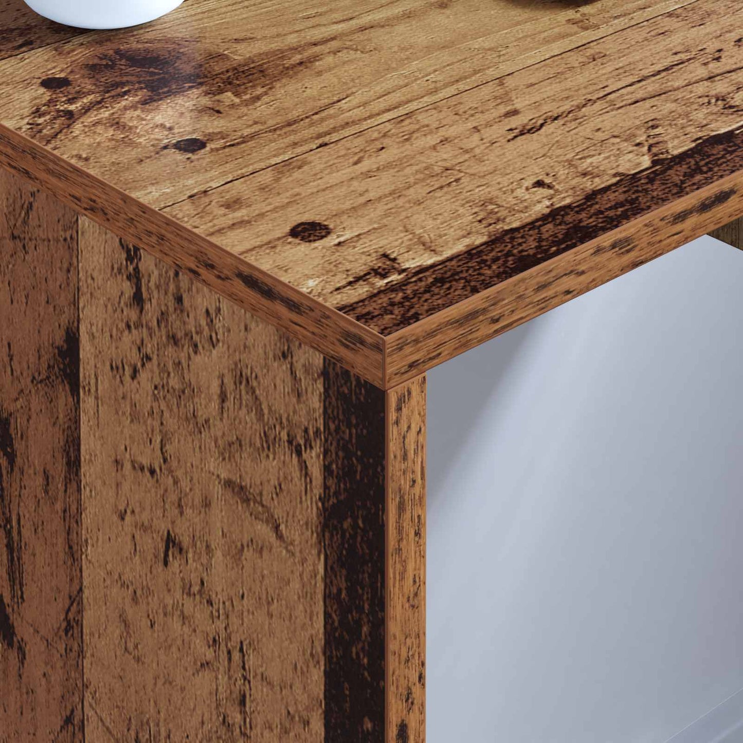 Table murale murale bois recyclé 60 x 45 x 30 cm bois d'ingénierie