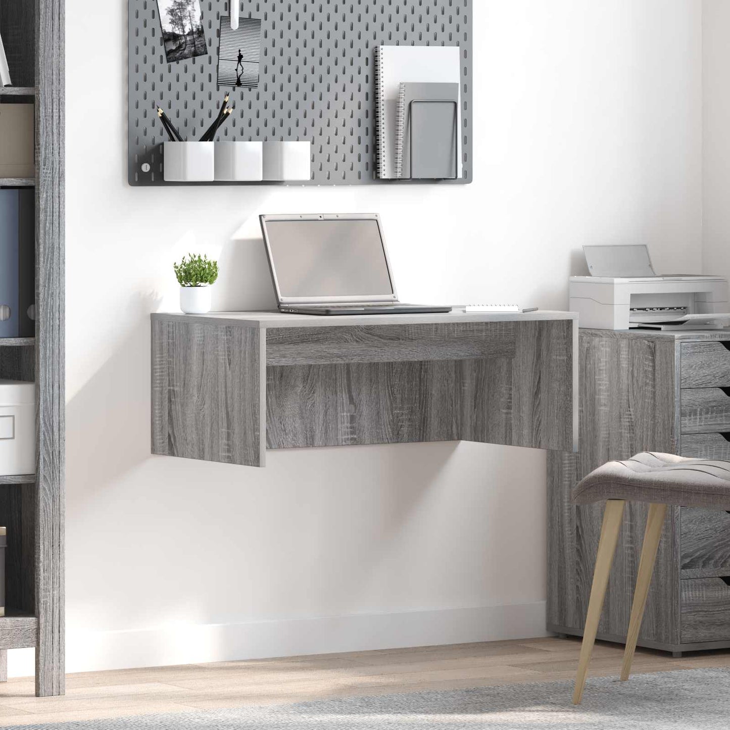 Wandtisch Graues Sonoma 80 x 45 x 30 cm Holzwerkstoff
