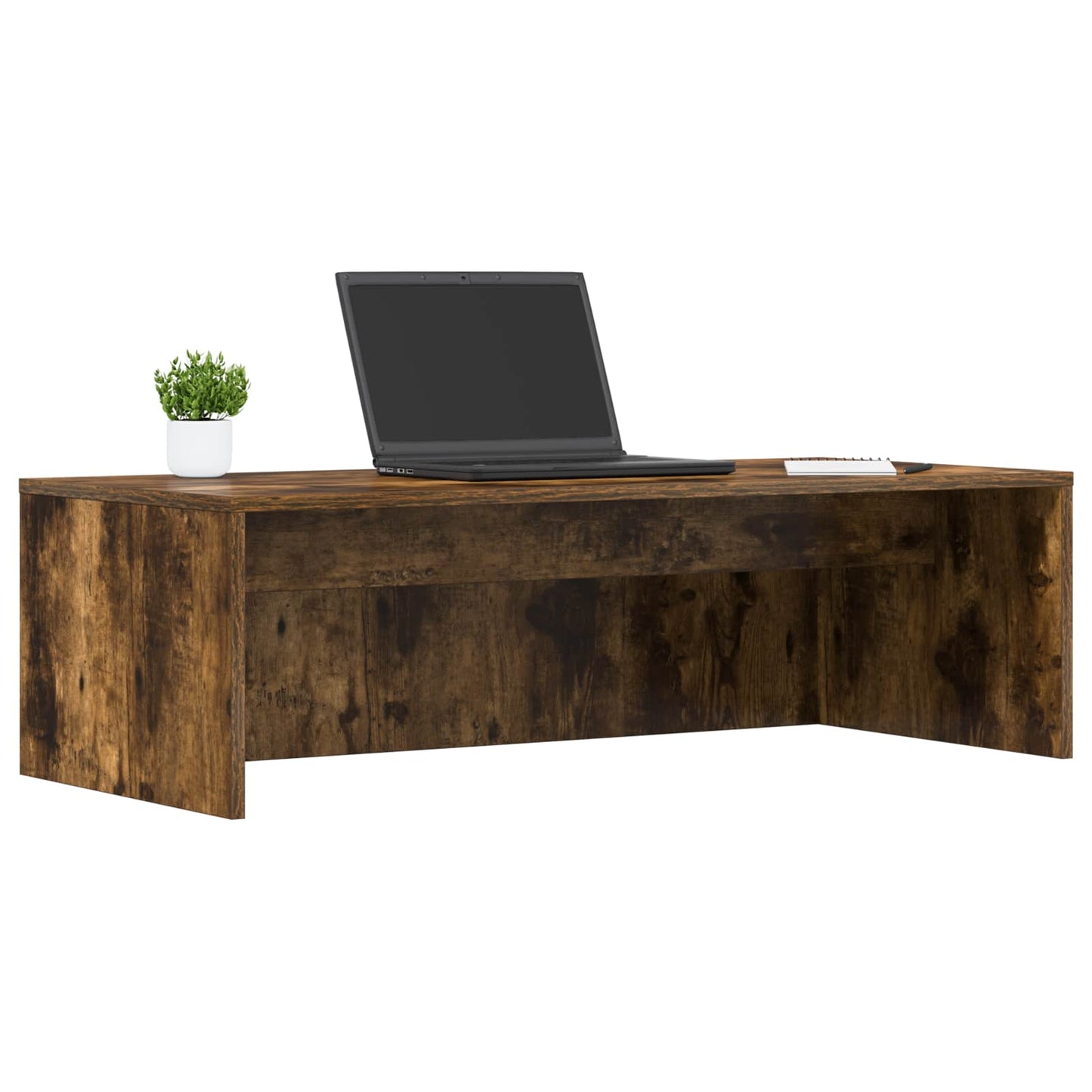 Wall-mounted Table Smoked Oak 100 x 45 x 30 cm Wood-based Material