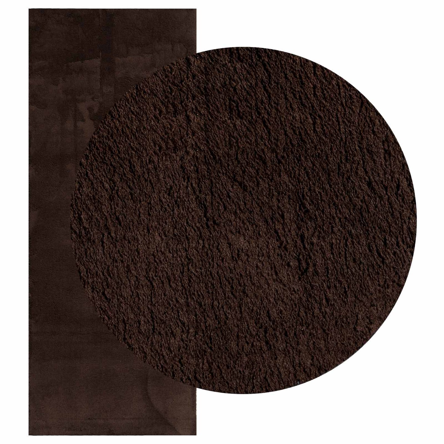 Area Rugs Rectangular HUARTE Brown 200 x 80 cm