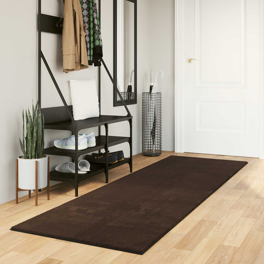 Bereichsteppiche Rechtwinklig HUARTE Braun 250 x 80 cm