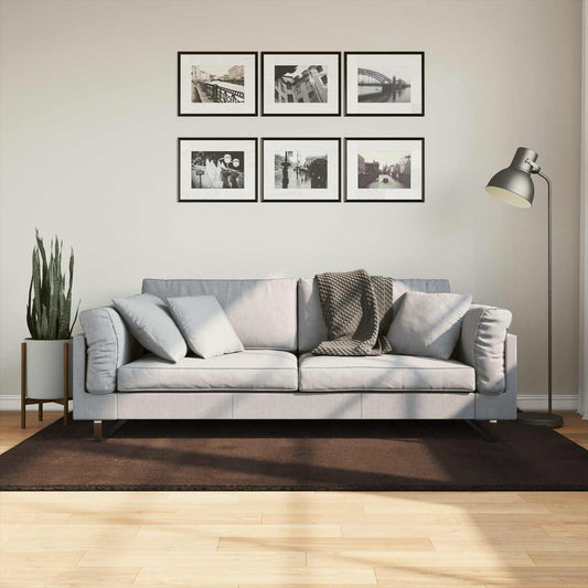 Bereichsteppiche HUARTE Braun 170 x 120 cm Polyester