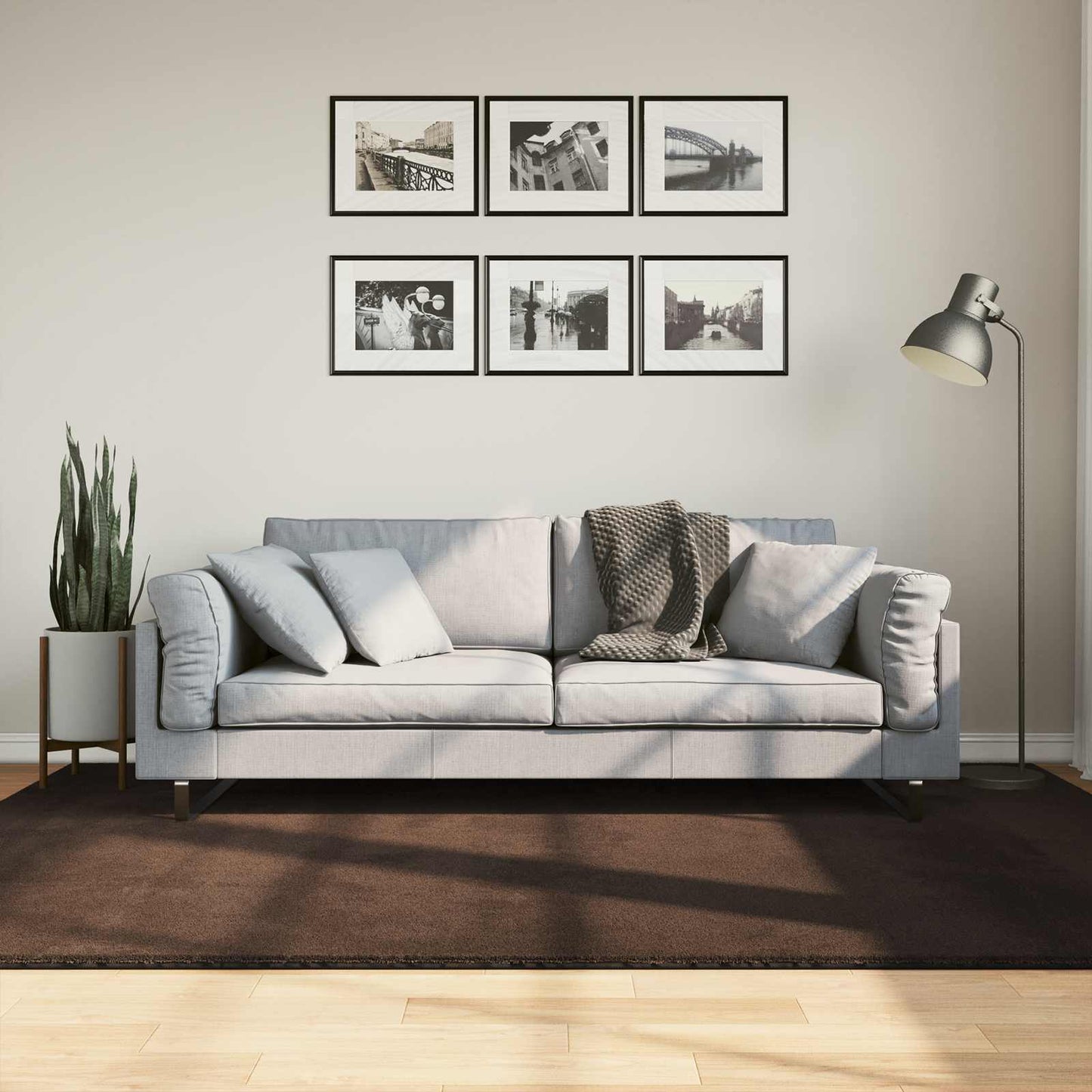 Area Rugs HUARTE Brown 230 x 160 cm Polyester