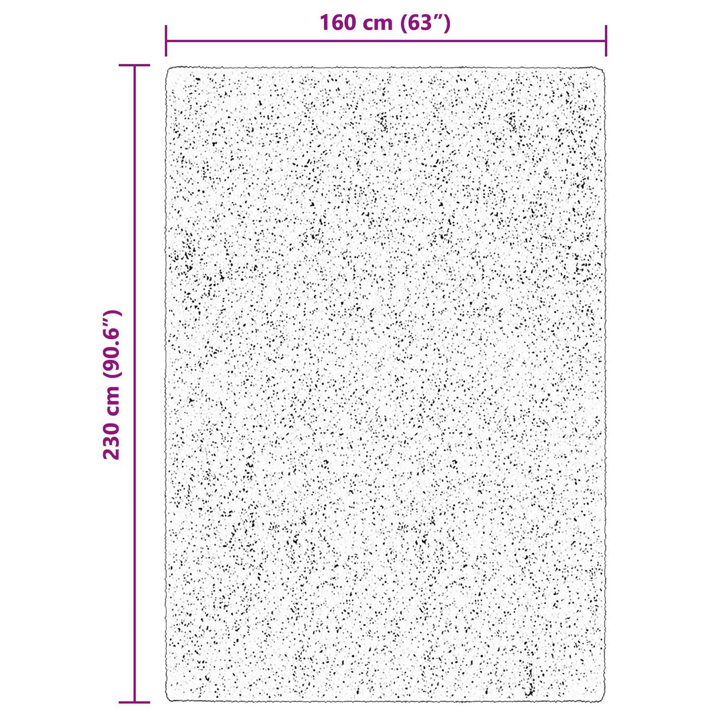 Area Rugs HUARTE Brown 230 x 160 cm Polyester