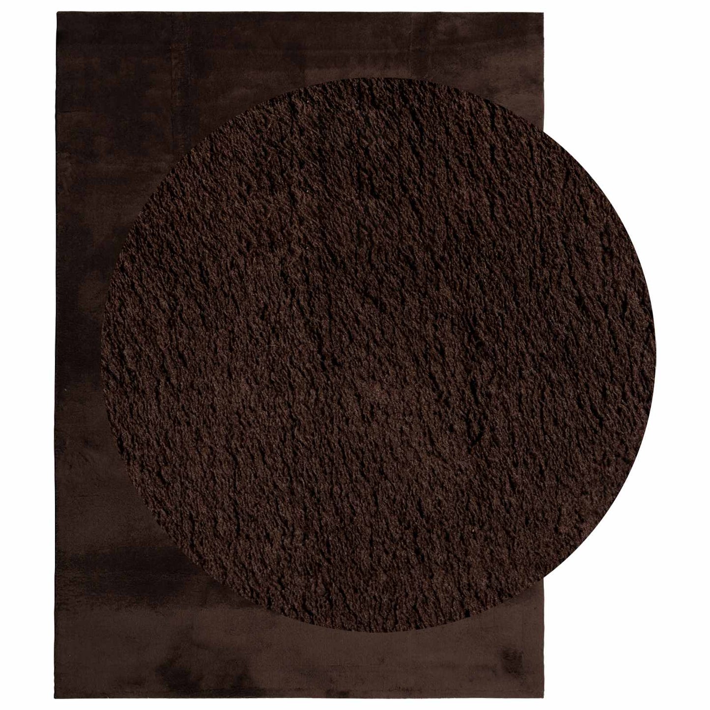 Area Rugs HUARTE Brown 340 x 240 cm Polyester