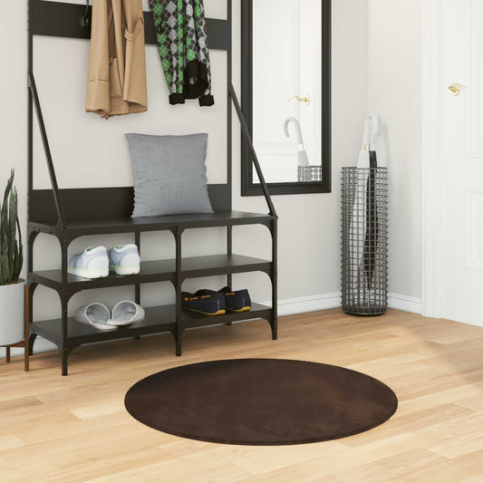 Bereichsteppiche Rund HUARTE Braun Ø 80 CM Polyester